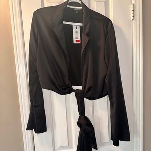 Dynamite black crop top